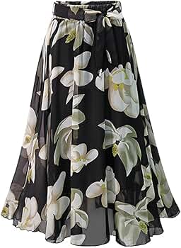 Amazon.com: Women's Plus Size Print Floral Skirt Women